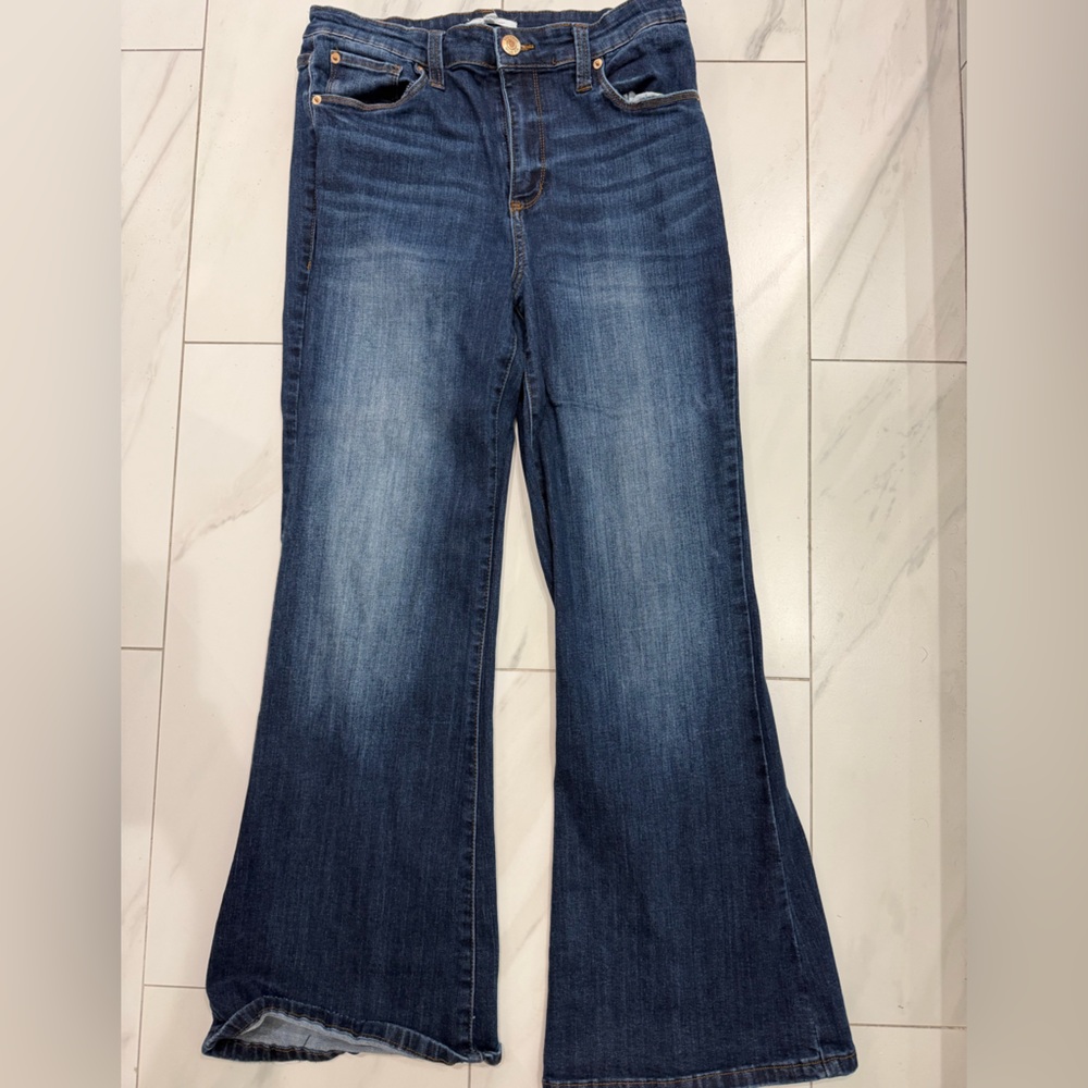 STS Blue Dark Wash Wide Leg Jeans